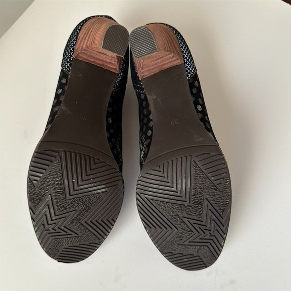 Socofy Laura Vita Elodie heeled ankle boots iridescent artsy fairy whimsy 8.5 - Picture 10 of 17